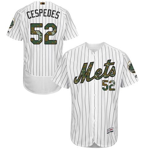 Yoenis Cespedes New York Mets white Authentic jersey