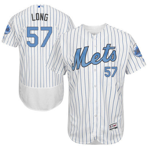 Kevin Long New York Mets white jersey
