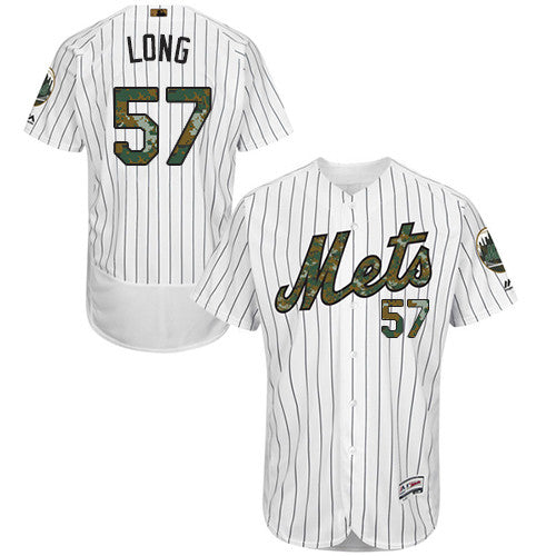 Kevin Long New York Mets white jersey