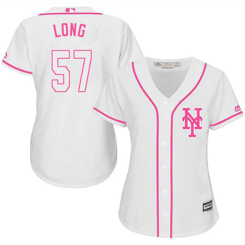 Kevin Long New York Mets white jersey