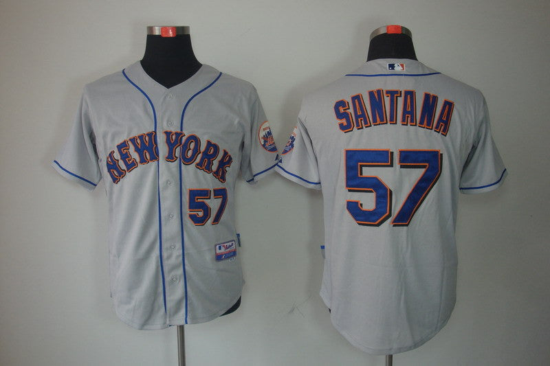 Santana New York Mets grey jersey