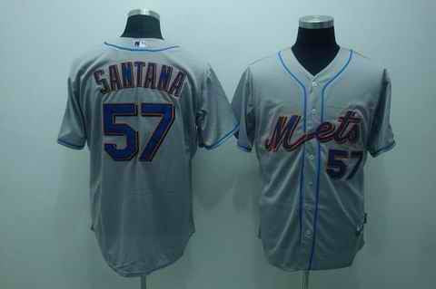 Santana New York Mets grey jersey