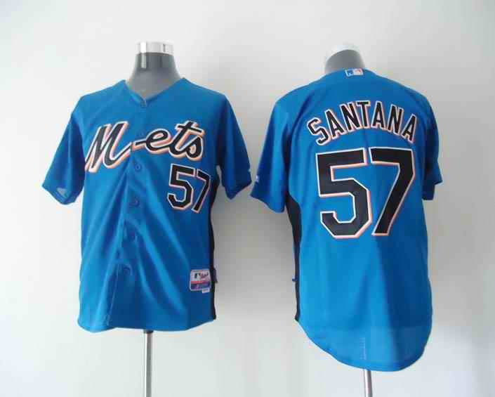 Santana New York Mets blue jersey