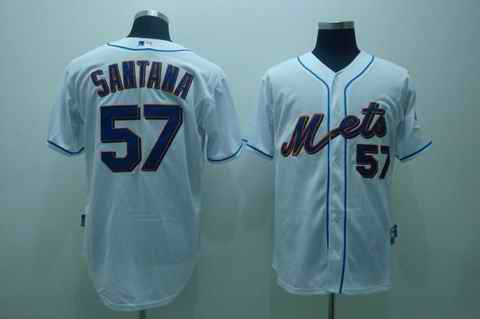 Santana New York Mets white jersey