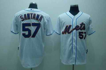 Santana New York Mets white jersey