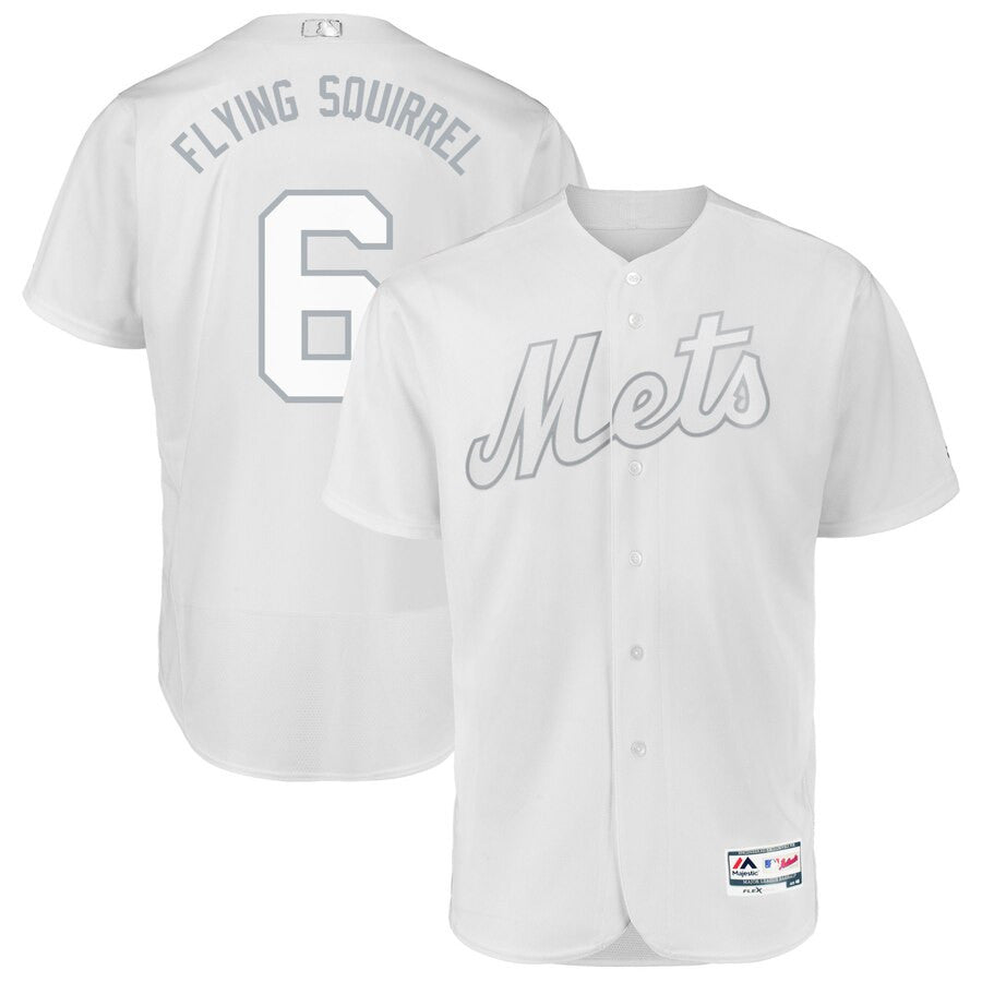 Jeff McNeil Flying Squirrel New York Mets white Authentic jersey