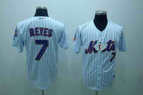 Reyes White New York Mets blue jersey