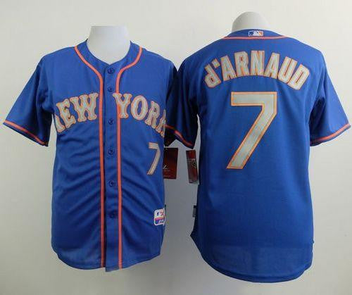 Travis New York Mets blue Alternate jersey