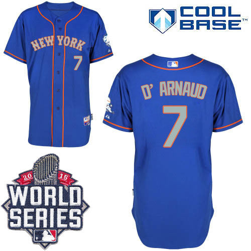 Travis New York Mets blue Alternate jersey