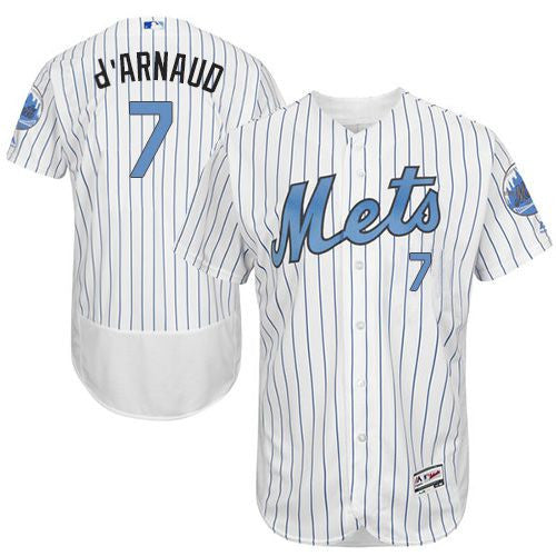 Travis New York Mets white Authentic jersey