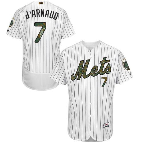 Travis New York Mets white Authentic jersey