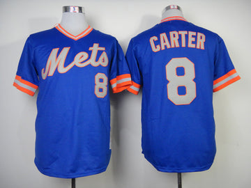 Carter New York Mets blue Throwback jersey