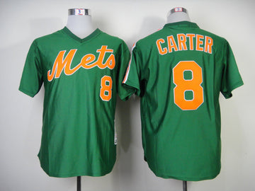 Carter New York Mets green Throwback jersey