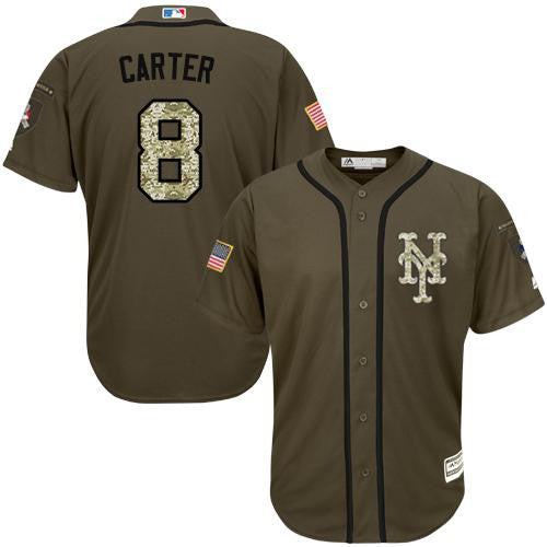 Gary Carter New York Mets green Salute To Service jersey