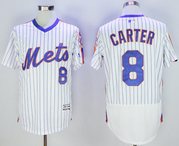 Gary Carter New York Mets white Throwback jersey