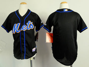 Custom New York Mets black jersey