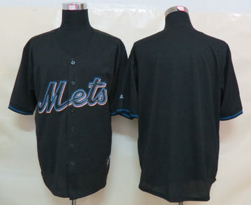 Custom New York Mets black Fashion jersey