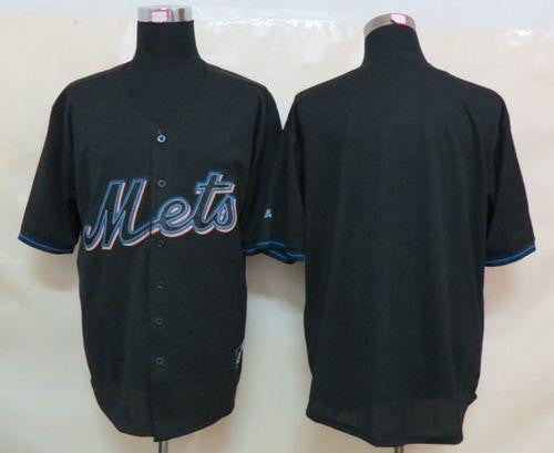 Custom New York Mets black Fashion jersey