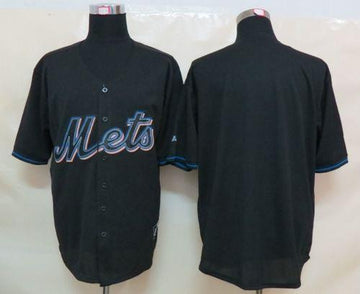 Custom New York Mets black Fashion jersey