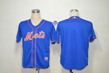 Custom New York Mets blue Alternate jersey