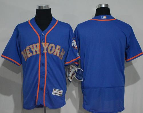 Blank Blue New York Mets grey Authentic jersey