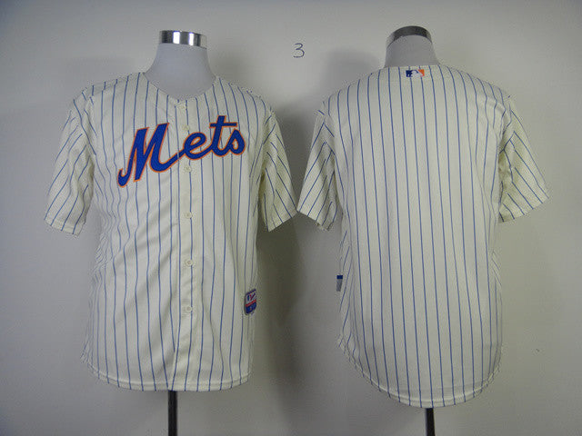 Custom New York Mets cream jersey