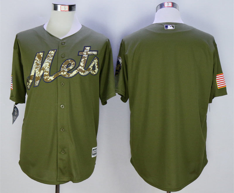 Custom New York Mets olive jersey