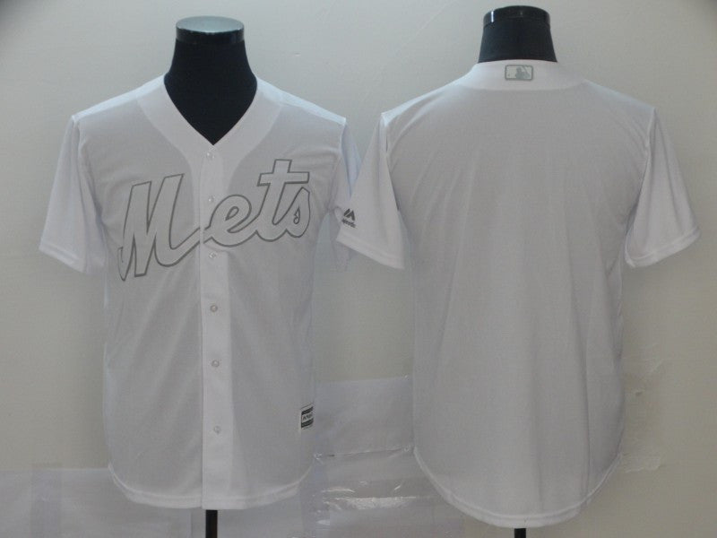 Custom New York Mets white jersey