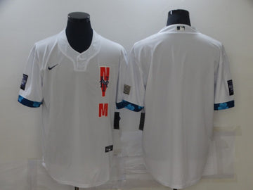Custom New York Mets white All-Star jersey