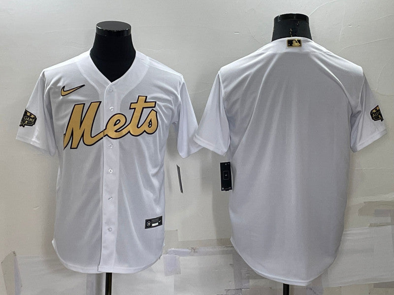 Custom New York Mets white All-Star jersey