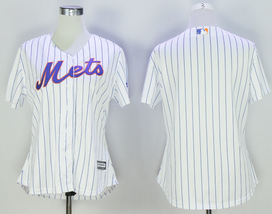 Custom New York Mets white jersey