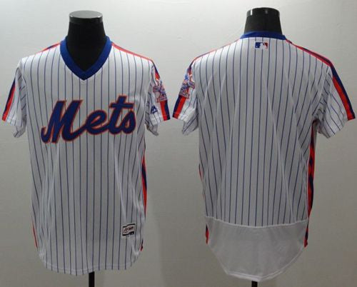 Blank White New York Mets blue Alternate jersey