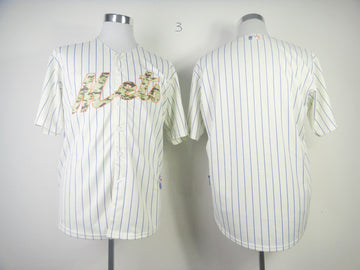 Blank White New York Mets blue Camo jersey