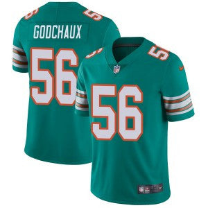 Davon Godchaux Miami Dolphins aqua Vapor jersey