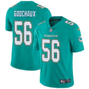 Davon Godchaux Miami Dolphins aqua Vapor jersey