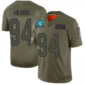 Christian Wilkins Miami Dolphins camo Salute To Service jersey