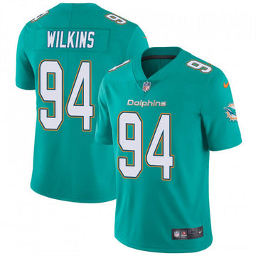 Christian Wilkins Miami Dolphins aqua Vapor jersey