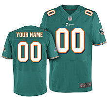 Custom Miami Dolphins green Elite jersey