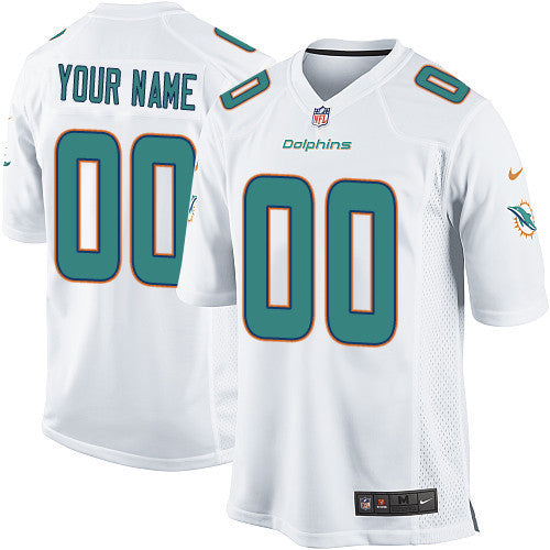 Custom Miami Dolphins white Elite jersey
