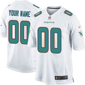 Custom Miami Dolphins white Elite jersey