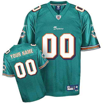 Custom Miami Dolphins green jersey