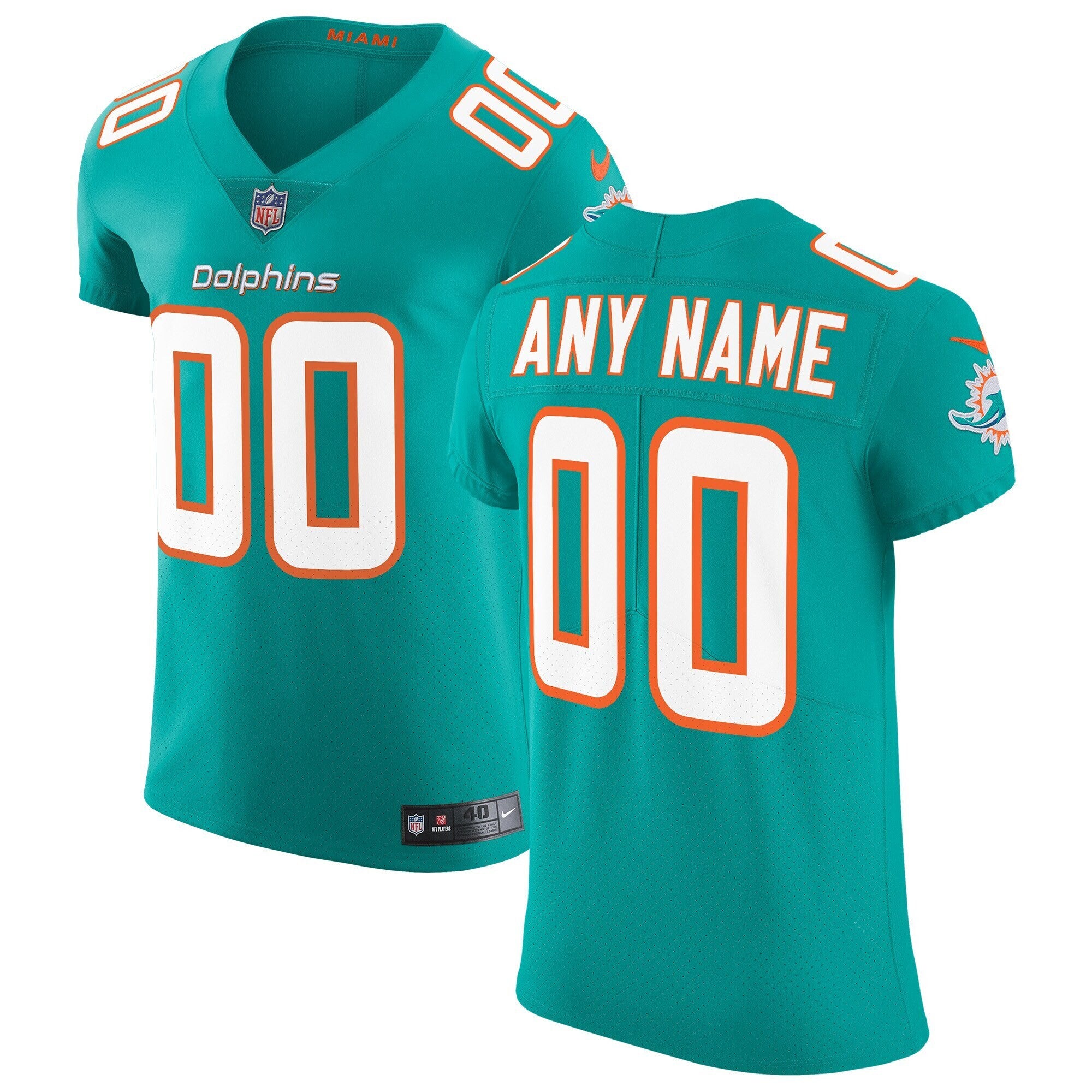 Miami Dolphins aqua Vapor jersey