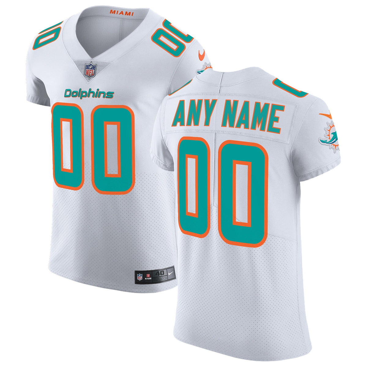 Miami Dolphins white Vapor jersey