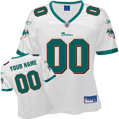 Custom Miami Dolphins white jersey