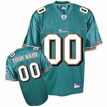 Custom Miami Dolphins green jersey