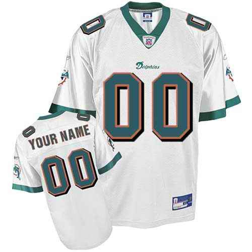 Custom Miami Dolphins white jersey