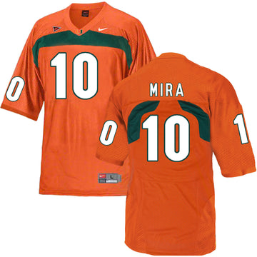 George Mira Miami Hurricanes orange jersey