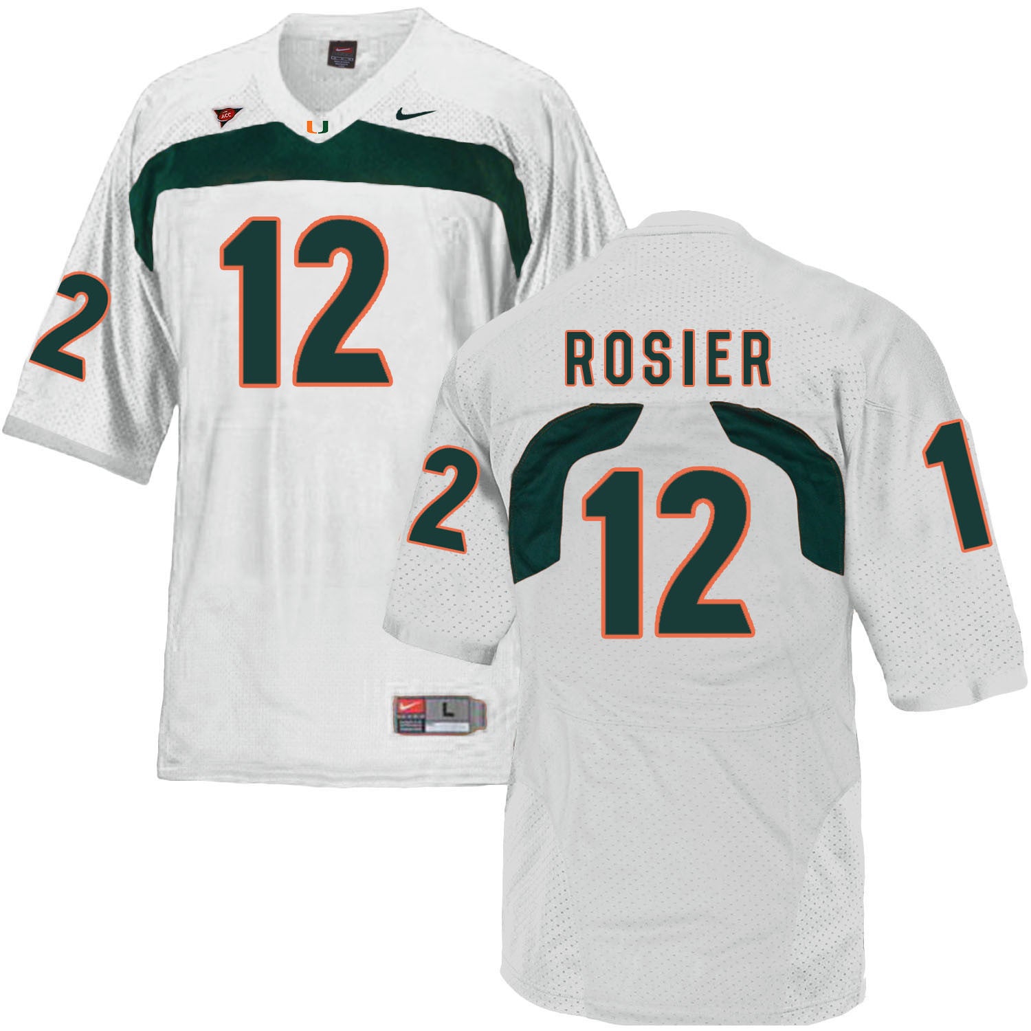 Malik Rosier Miami Hurricanes white jersey