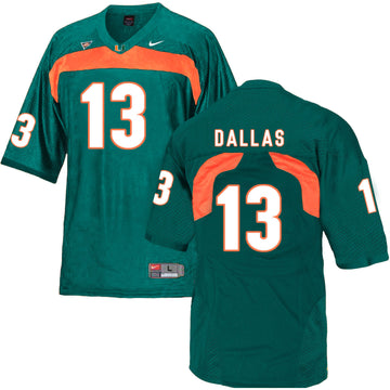DeeJay Dallas Miami Hurricanes green jersey