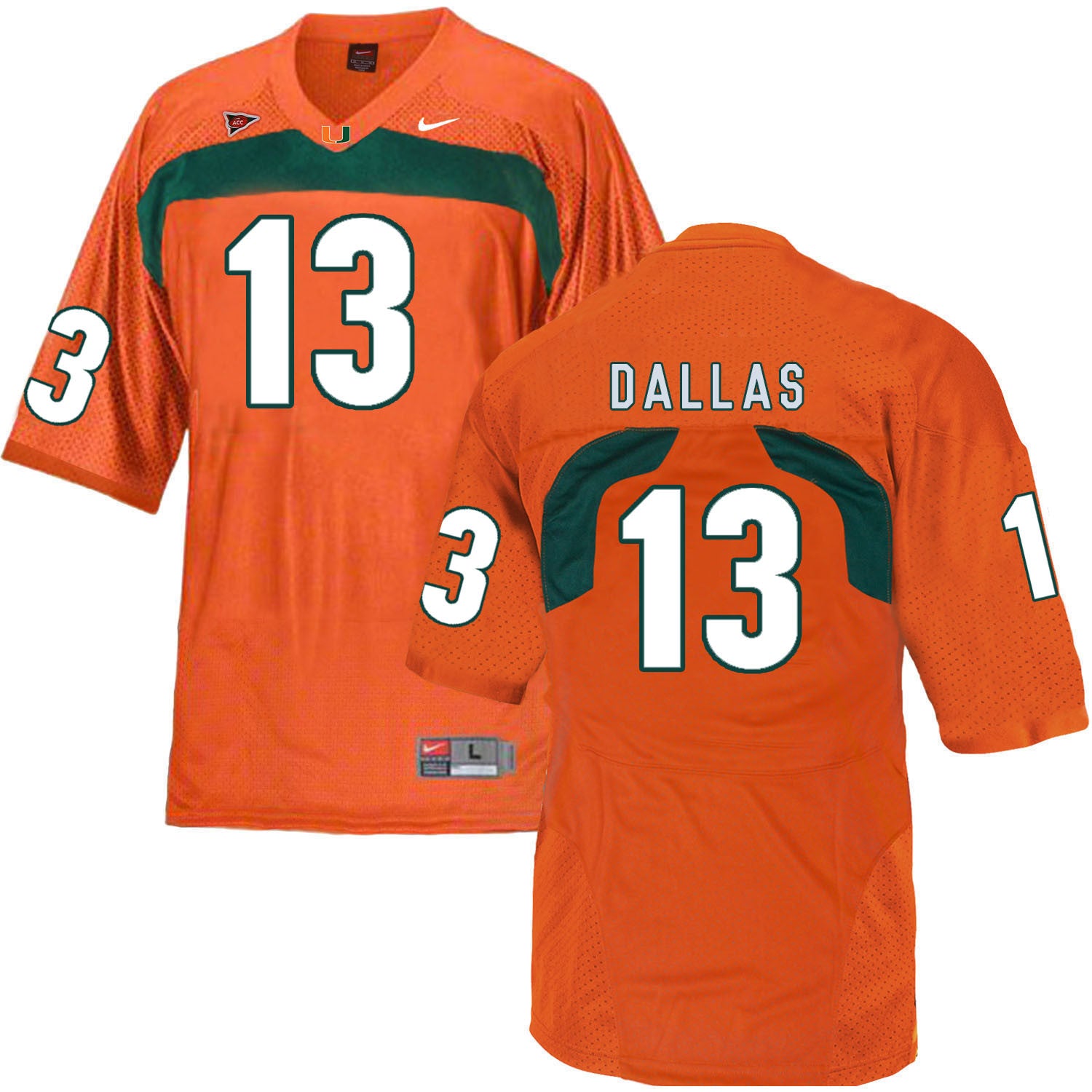 DeeJay Dallas Miami Hurricanes orange jersey